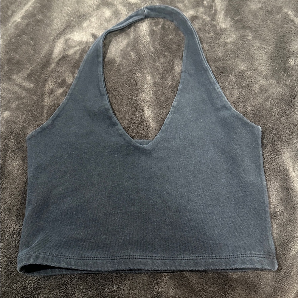 Brandy Melville Slate Gray Halter Top